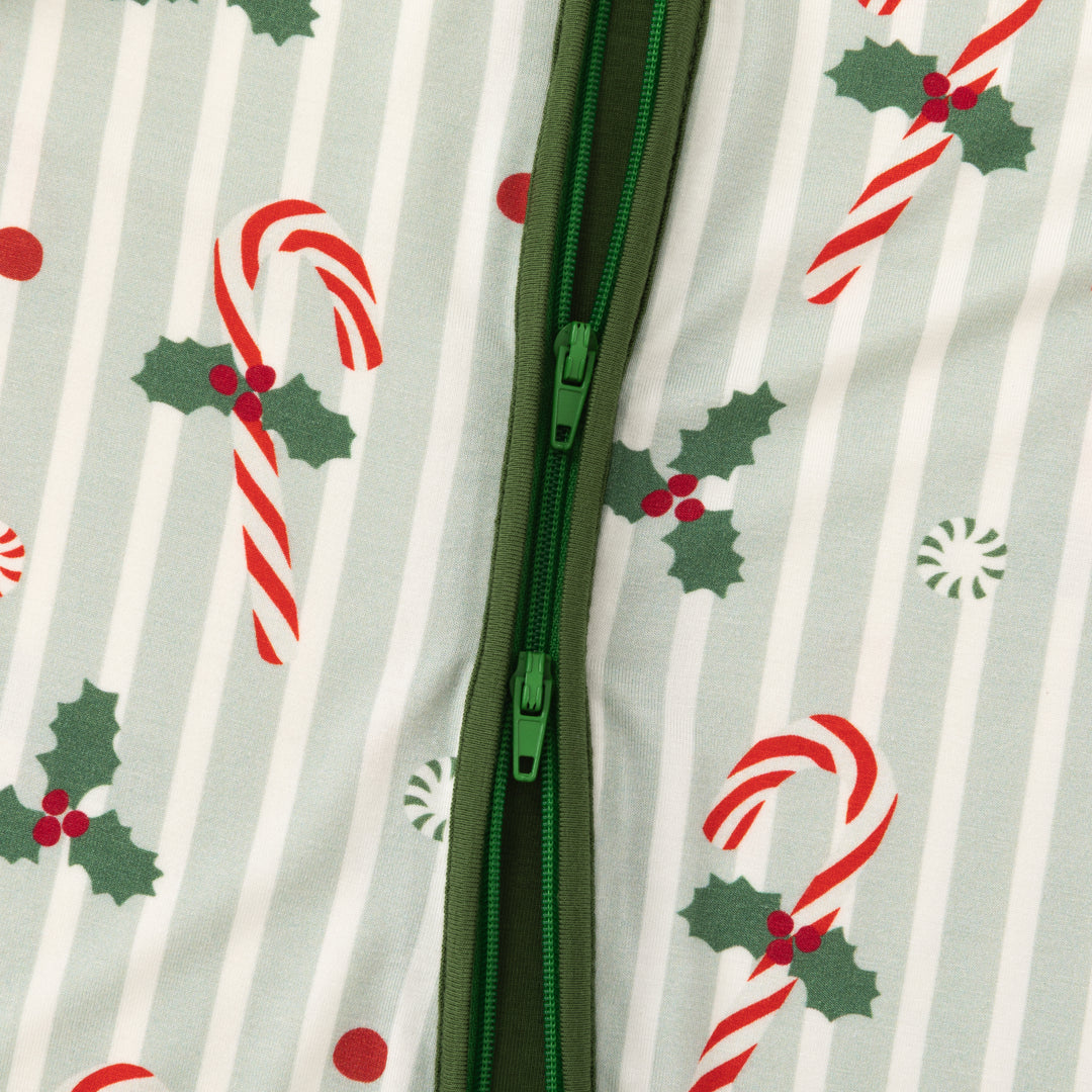 Peppermint Lane (Convertible Zip Footies) - Holly Green - Photo 5