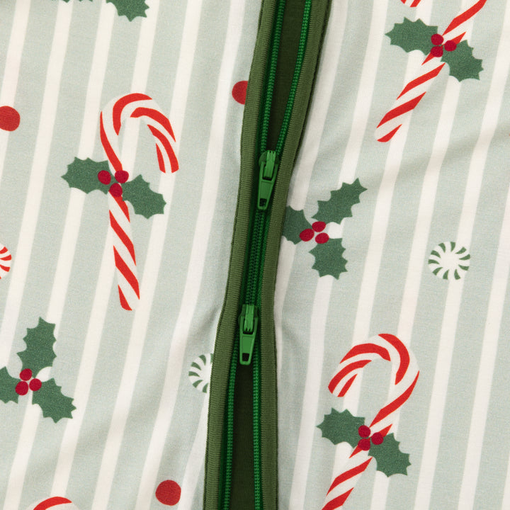 Peppermint Lane (Convertible Zip Footies) - Holly Green - Photo 5