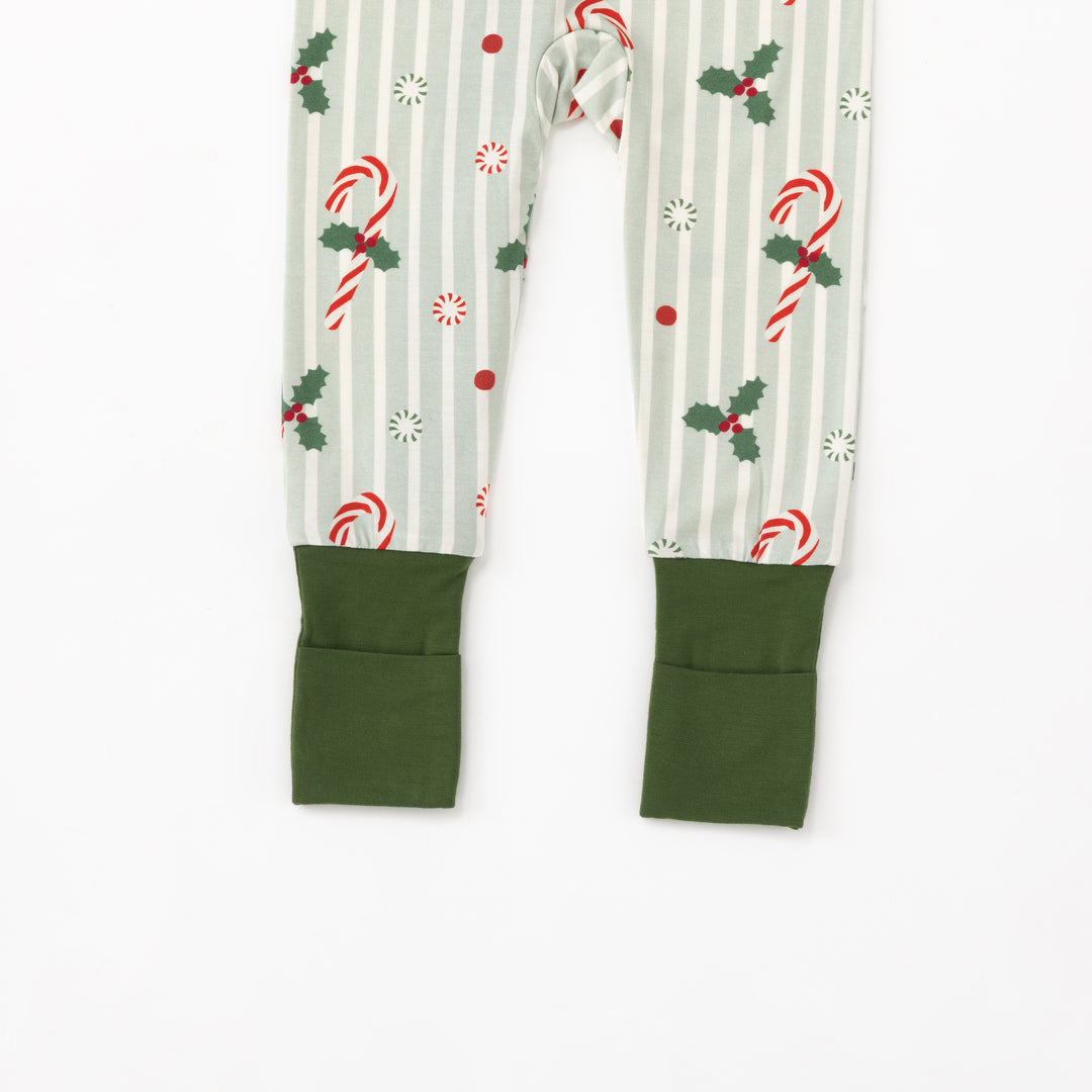 Peppermint Lane (Convertible Zip Footies) - Holly Green - Photo 6