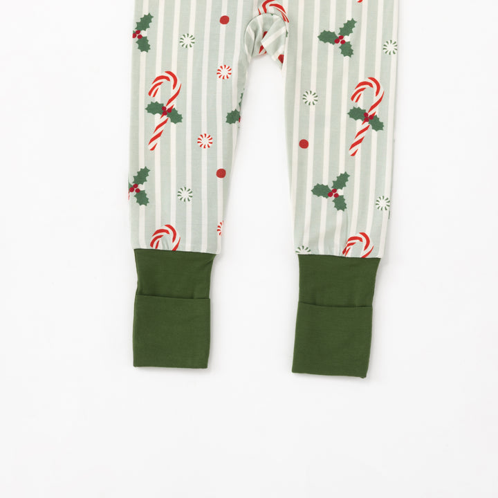 Peppermint Lane (Convertible Zip Footies) - Holly Green - Photo 6