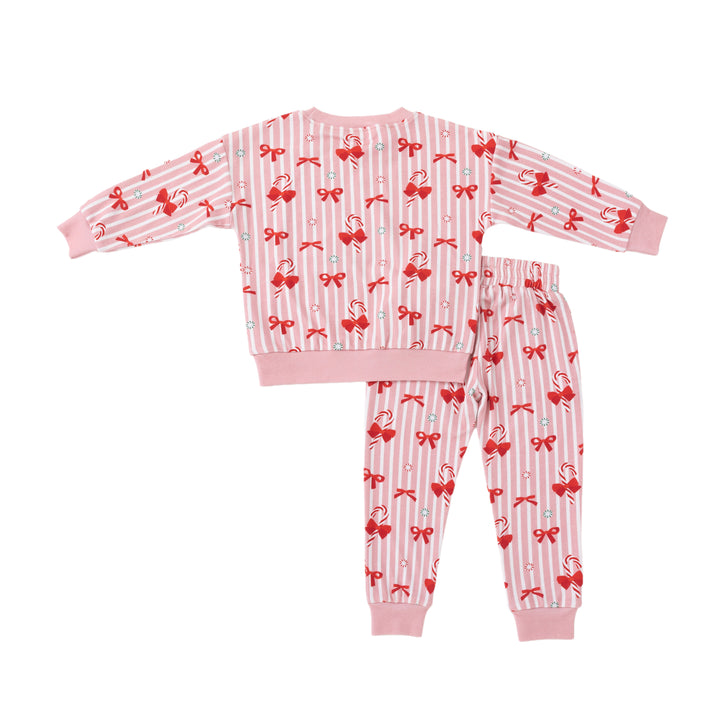 Peppermint Lane (Jogger Set) - Pink Bows - Photo 2