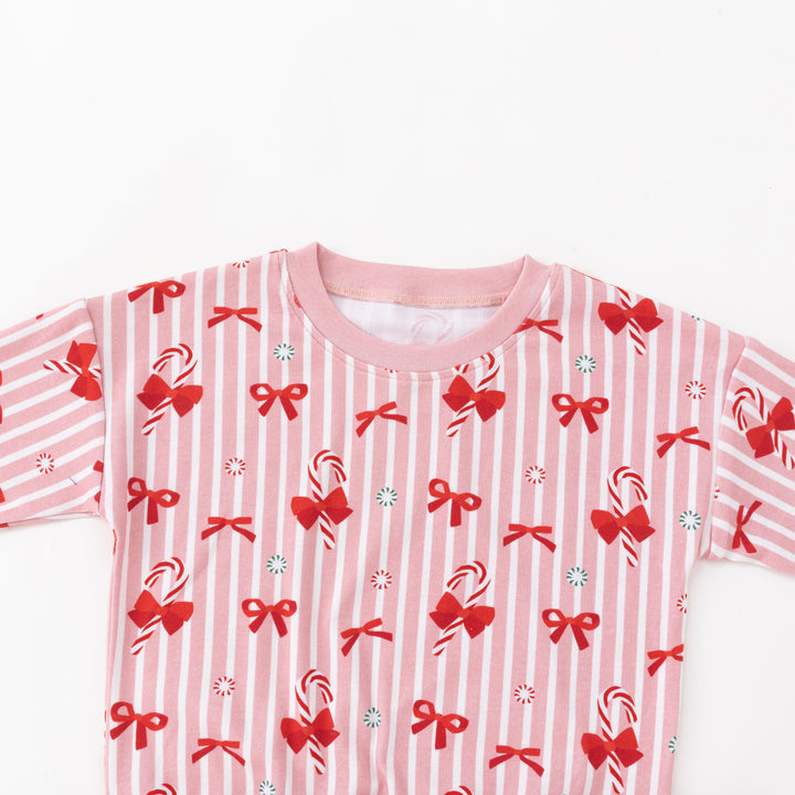 Peppermint Lane (Jogger Set) - Pink Bows - Photo 3
