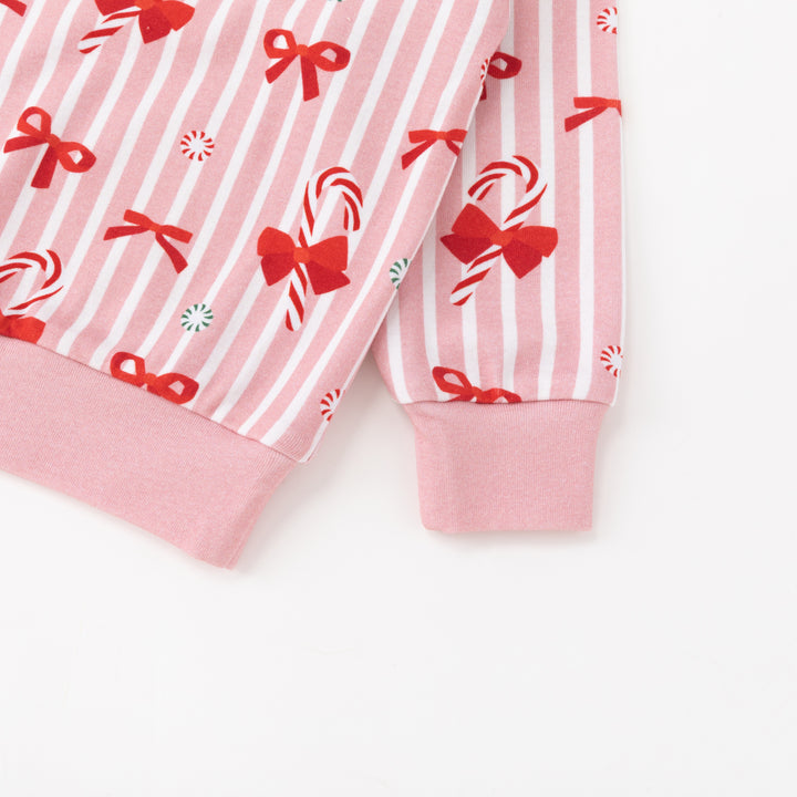 Peppermint Lane (Jogger Set) - Pink Bows - Photo 4