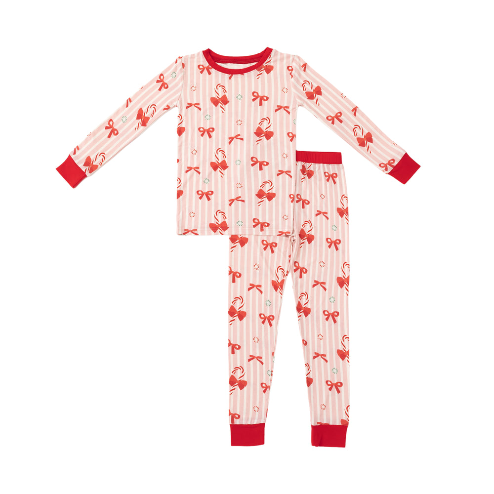 Peppermint Lane (Long Sleeve PJ) - Pink Bows - Photo 1