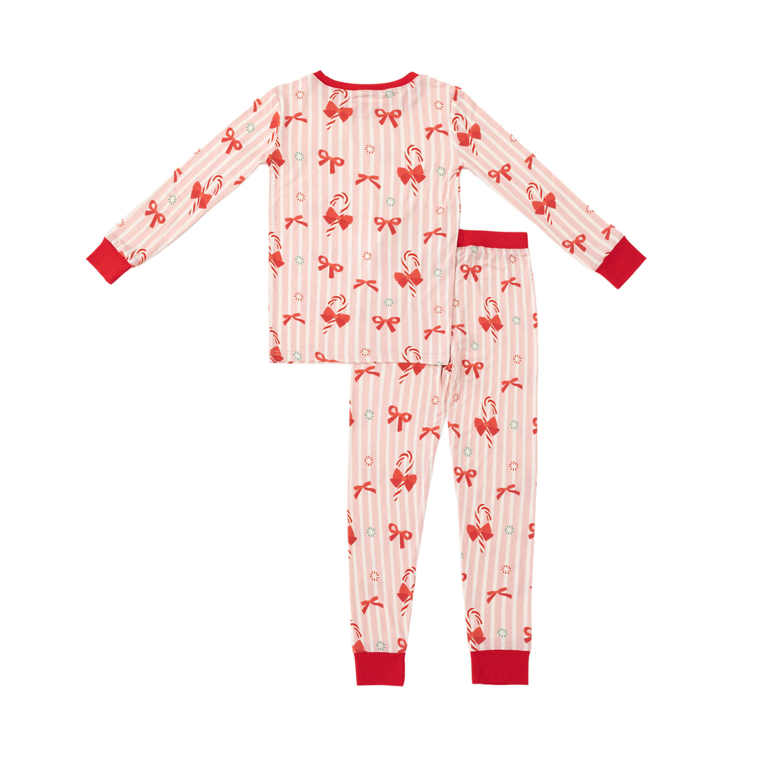Peppermint Lane (Long Sleeve PJ) - Pink Bows - Photo 2