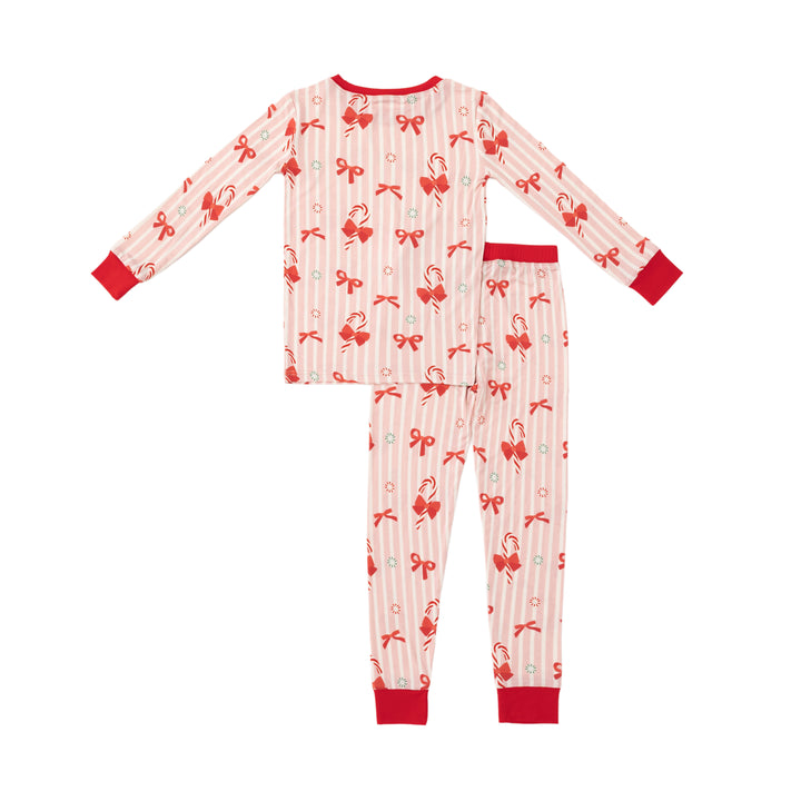 Peppermint Lane (Long Sleeve PJ) - Pink Bows - Photo 2