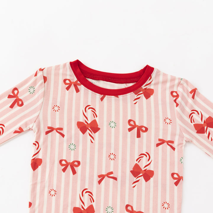 Peppermint Lane (Long Sleeve PJ) - Pink Bows - Photo 3