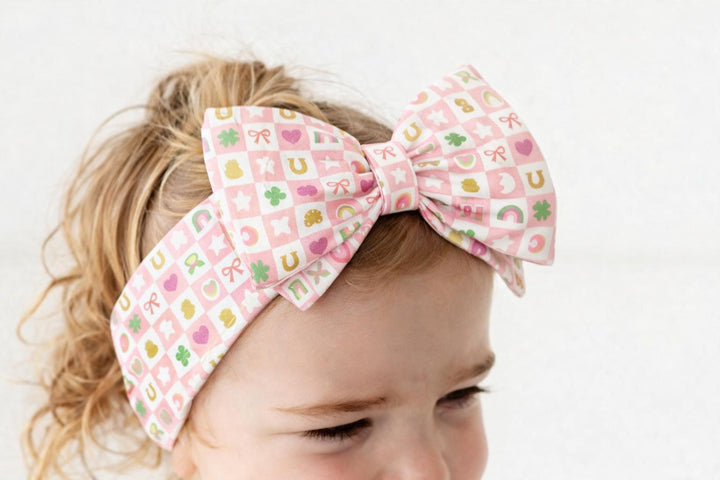 Lucky Charms (Bow Headband) - Pink