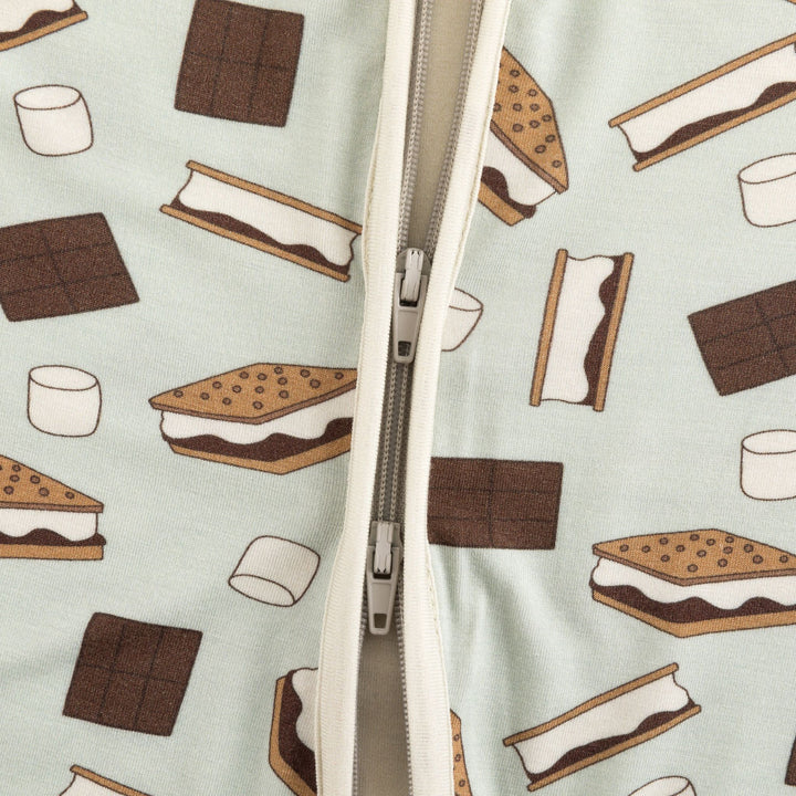 S'more to Love (Convertible Zip Footies) - Blue
