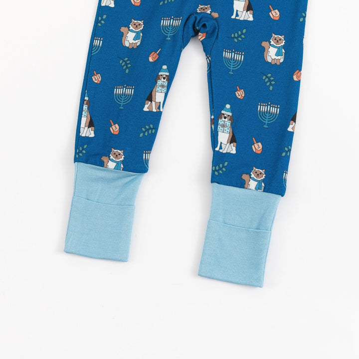 Hanukkah Pets Blue - PJ & Hat BUNDLE - Dreamlet