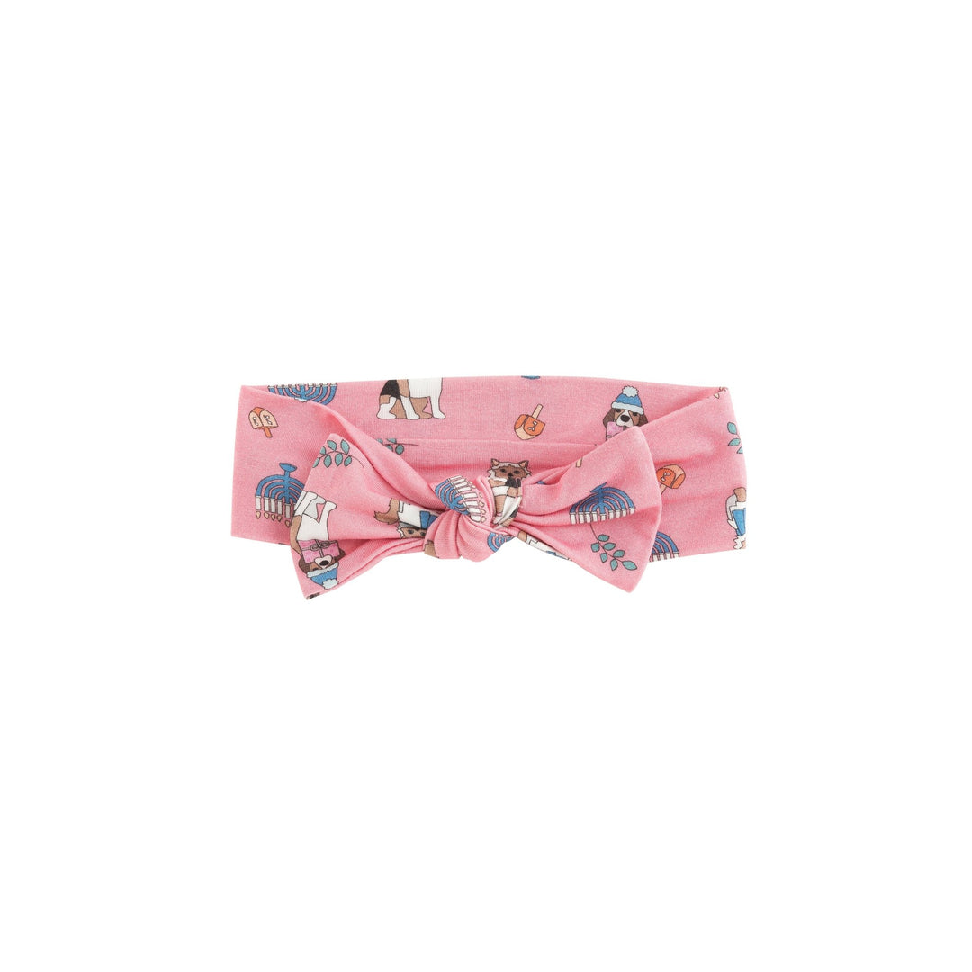 Hanukkah Pets Bow Headband - Pink - Dreamlet