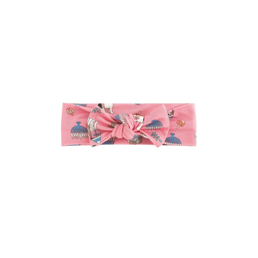 Hanukkah Pets Bow Headband - Pink - Dreamlet