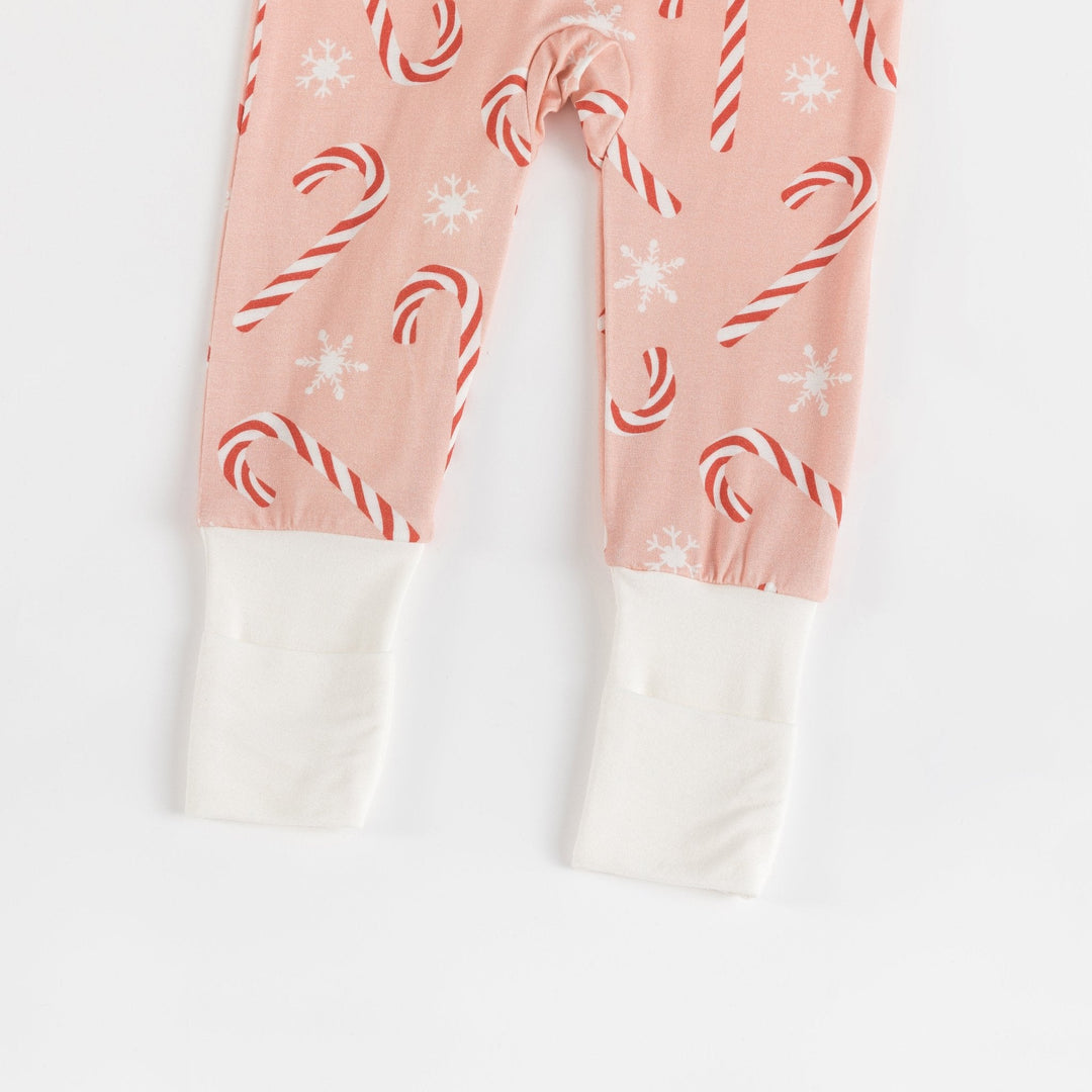 Pink Candy Cane (Convertible Zip Footies) - Dreamlet