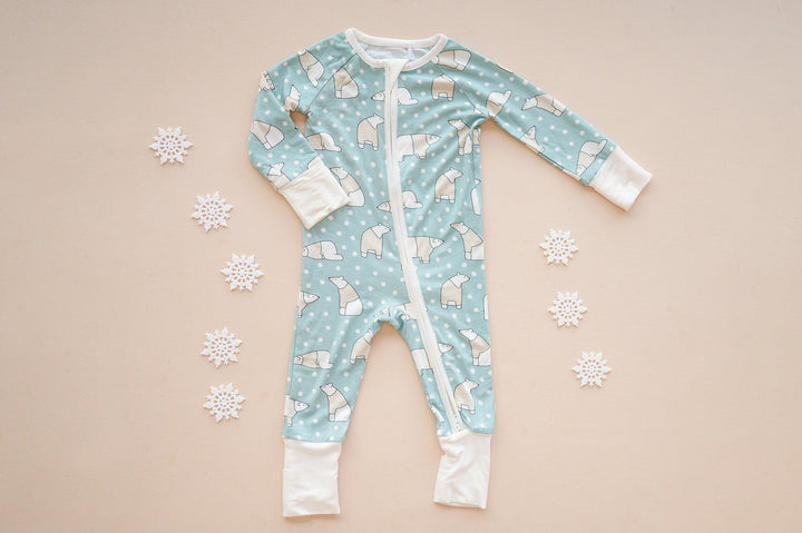 Polar Bears (Convertible Zip Footies) - Dreamlet