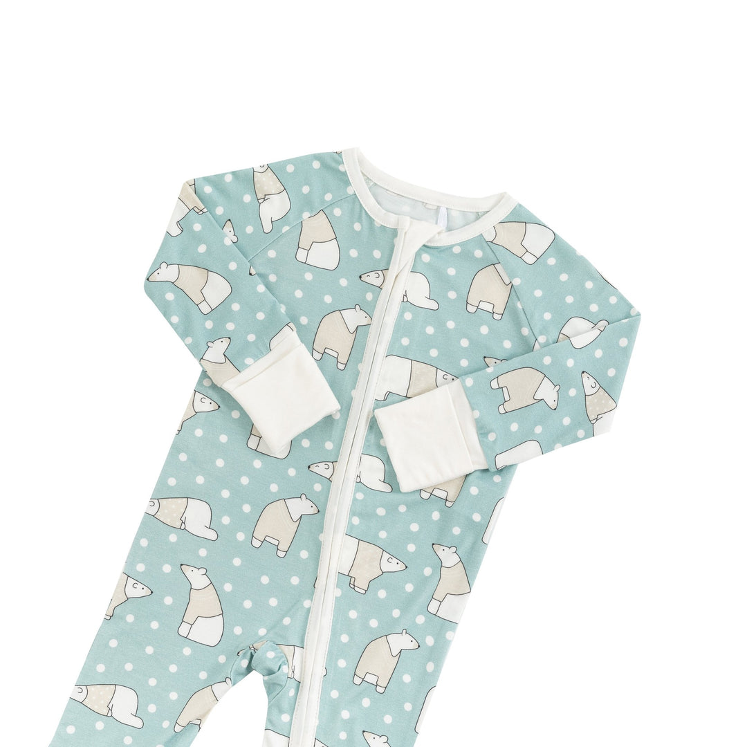 Polar Bears (Convertible Zip Footies) - Dreamlet