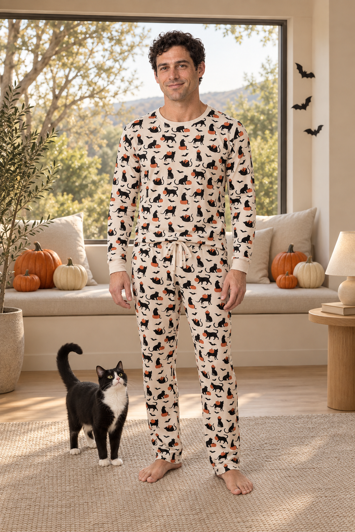 Full-length view of Pumpkin Cats men&