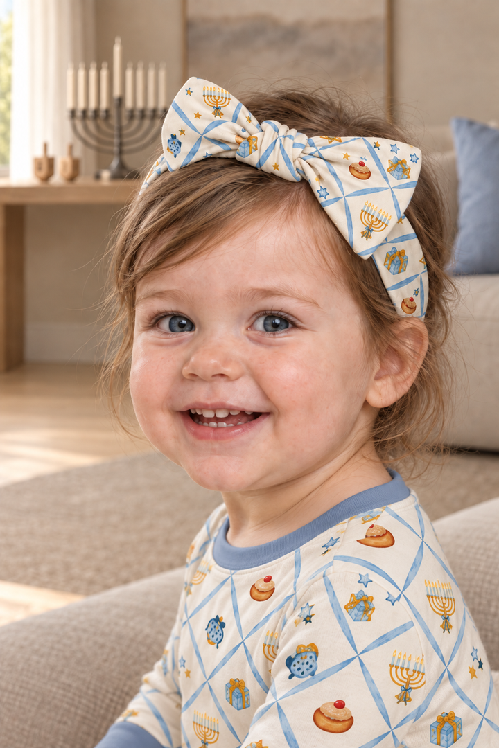 Hanukkah Wishes (Bow Headband) lifestyle photo, shot 14
