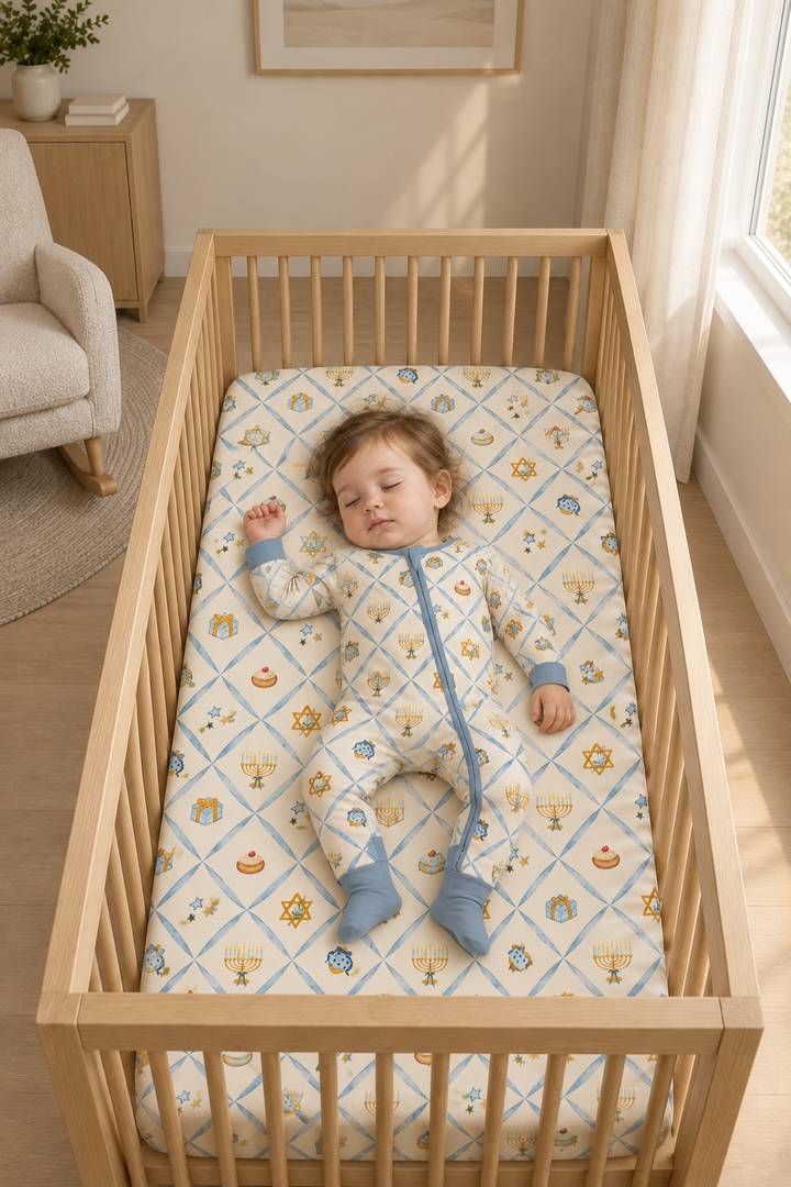 Hanukkah Wishes (Crib Sheet) lifestyle photo, shot 17